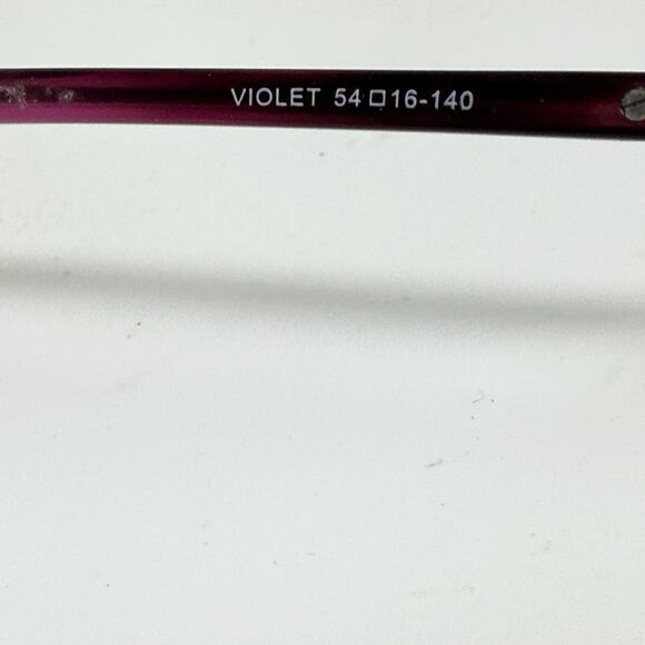 St. Moritz Pink Woman's Eyeglasses Frames 52-18-136 Ice 302 Full rim H18854 - Picture 5 of 7